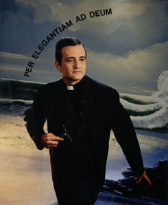 RAFAEL AGREDANO. Per elegantiam ad Deum, 1992. Serie Retratos del artista como un poquito jesuita. N Edicin 2/2. 148 x 121 cm. Fotografa (cibachrome)