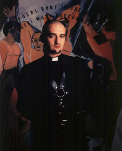 RAFAEL AGREDANO. Pueri boni in caelum eum, pueri mali cuocumque eum, 1994. Serie Retratos del artista como un poquito jesuita. N Edicin 2/2. 80 x 61 cm. (sin marco), 108,5 x 90 x 1,4 cm (con marco). Fotografa en color. Cibachrome