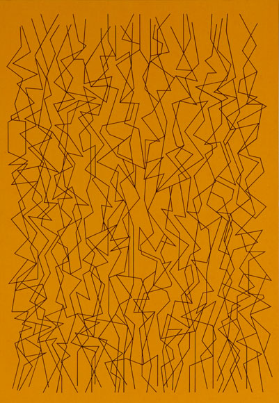 PABLO PALAZUELO. Virtus Marin II, 1995. 220,3 x 152,5 cm. Acrílico sobre tela