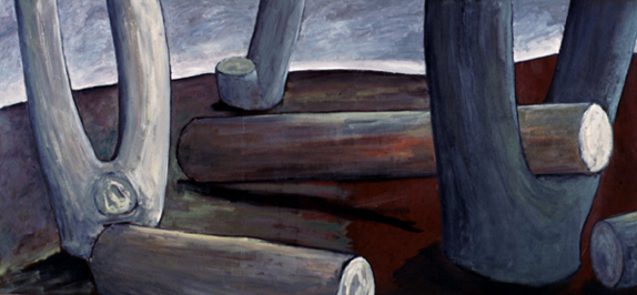 IGNACIO TOVAR. Paraso terrenal, 1986. Acrlico sobre madera. 152,5 x 323 cm