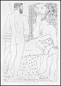 Pablo Picasso: "El escultor y su estudio" (serie Suite Vollard), 1931-1937